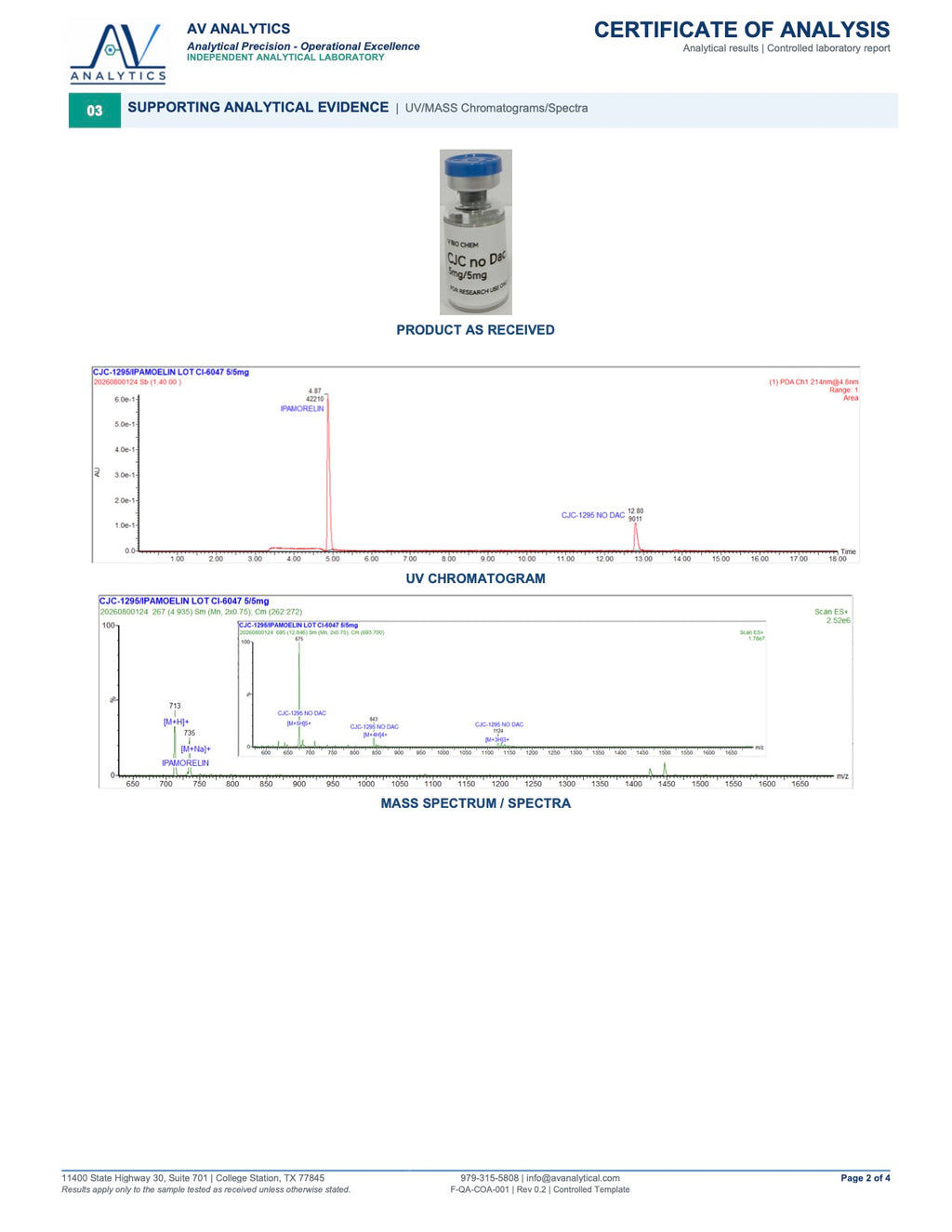 CJC-1295 No Dac 5mg + Ipamorelin 5 mg (10 Vials)