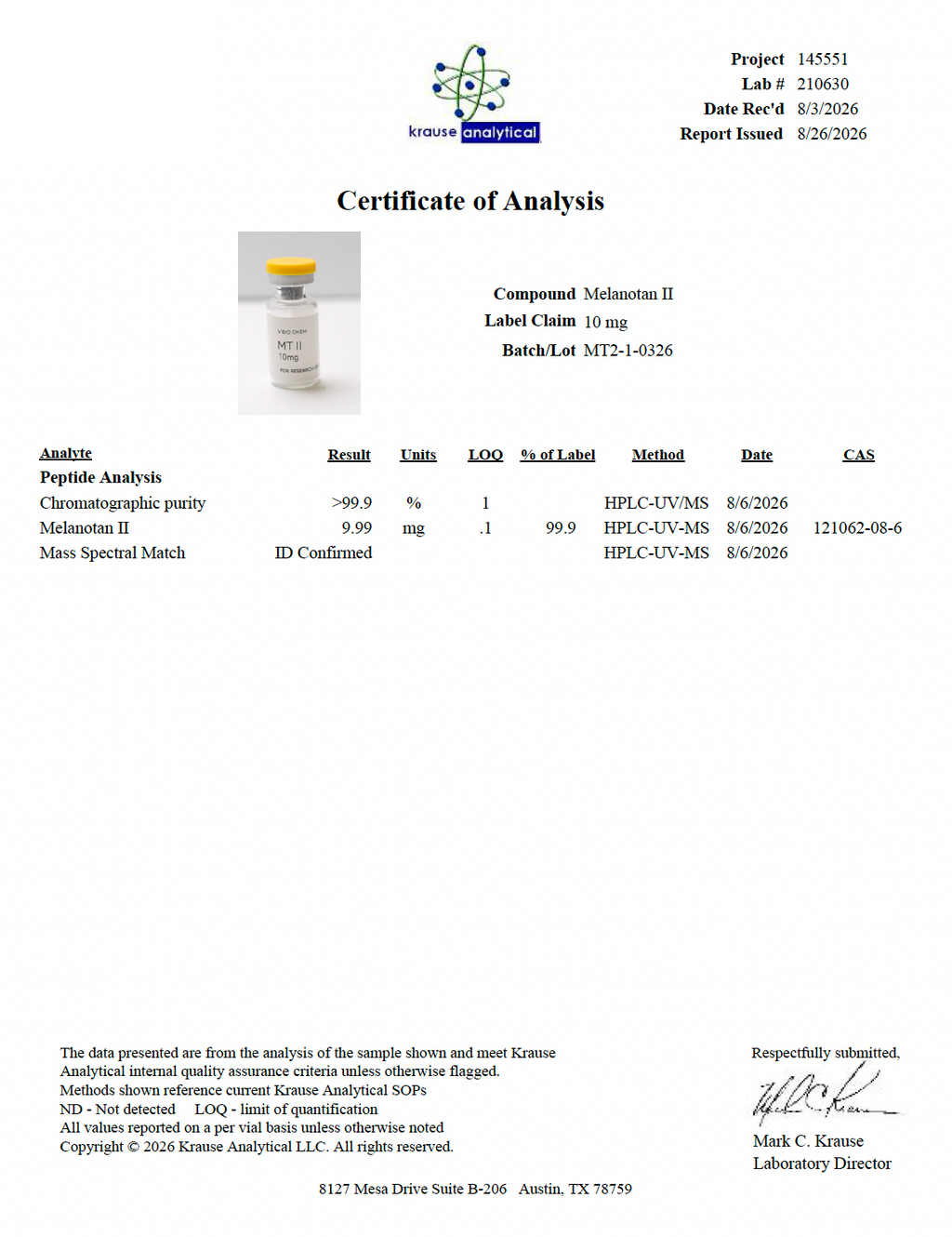 MT-II (10 Vials)