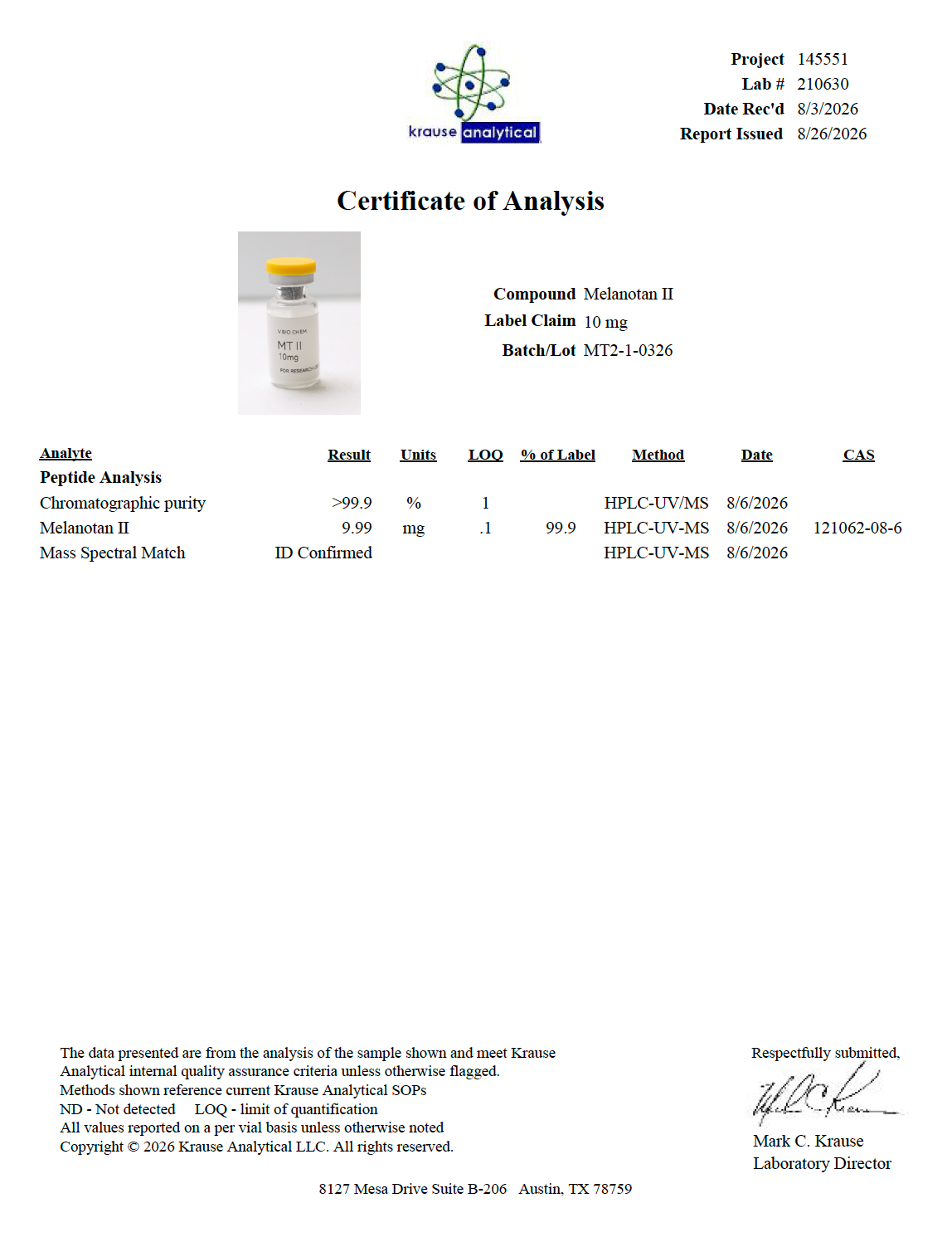 MT-II (10 Vials)